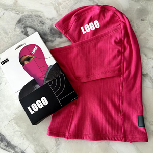 ขายส่งหมวกกันลมสำหรับเล่นสกี ปั่นจักรยาน ขี่มอเตอร์ไซค์ ป้องกันลม  แบบถัก  สีชมพู  จำนวนสั่งซื้อขั้นต่ำน้อย - Product Image 1