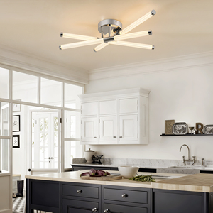 Çağdaş Krom Tavan Armatürü Metal Çerçeveli Kısılabilir <span class=keywords><strong>LED</strong></span> Sıva Altı Işık Akrilik Difüzör 120-277V Evrensel Voltaj - Product Image 6