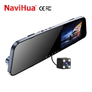 กล้องติดรถยนต์ Navihua Hot ขนาด 4.5 นิ้ว พร้อมระบบมองเห็นในเวลากลางคืน เลนส์คู่ บันทึกภาพการขับขี่ พร้อมกระจกมองหลัง ความละเอียดสูง 1080P - Product Image 3