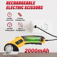 Mini-cutter ambidextre portatif avec lumière LED et capacité de coupe de 6 mm pour le découpage du carton et du tapis