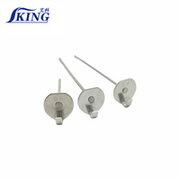 IKING OEM Ancres de fixation thermiques amovibles en acier inoxydable pour laine de verre, crochets de fixation pour isolation