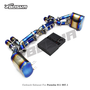 Pot d'échappement BOSKA Valvetronic Catback pour PORSCHE 911 997.1/997.2 Carrera 4S 3.6L/3.8L 2004-2012, silencieux en titane - Product Image 3