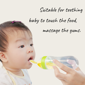 Biberon Distributeur d'Aliments pour Bébé en Silicone avec Cuillère pour <span class=keywords><strong>Céréales</strong></span> de Riz, pour 0-12 <span class=keywords><strong>Mois</strong></span>, Soins pour Nourrissons - Product Image 5