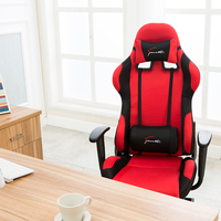 Fauteuil de gaming moderne Racing Lift avec dossier réglable, appui-tête amovible, coussin lombaire, structure en acier et revêtement en cuir PU