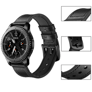 Bracelet de montre en cuir pour montre, 18mm, 20mm, 22mm, bracelet de rechange universel, pour Samsung Galaxy - Product Image 4