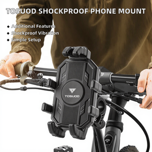 Support de téléphone pour vélo de montagne en ABS, antichoc, avec amortissement des vibrations et installation facile - Product Image 2