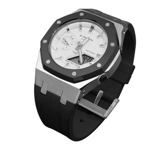Boîtier de montre en acier inoxydable Gmas2100 avec bracelet en caoutchouc, bande en silicone, modification du cadran, remplacement pour <span class=keywords><strong>GMA</strong></span>-<span class=keywords><strong>S2100</strong></span> - Product Image 5