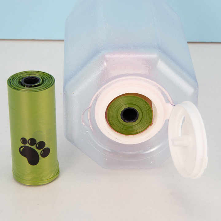 Borraccia Portatile Per Cani 350ml Con Ciotola Pieghevole - Antiperdita, Con Sacchetto Per Cacca, Per Passeggiate E Viaggi - Foto 7
