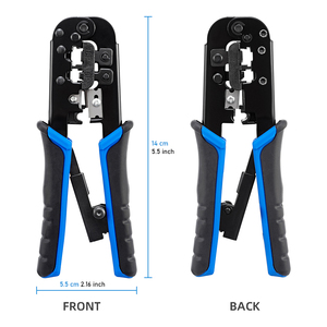 Cat5 Cat6 Manual de Cable crimpado contactos de trinquete RJ45 eléctrico 8P8C/6P6C PIN de alambre de <span class=keywords><strong>herramienta</strong></span> que prensa - Product Image 3