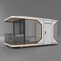 Maison capsule portable sur mesure pour décoration intérieure, chambre d'amis extérieure