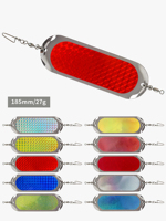 Flash Board à la traîne hautement réfléchissant avec réflecteur laser pour leurre en métal de plongée de pêche au saumon et appât artificiel