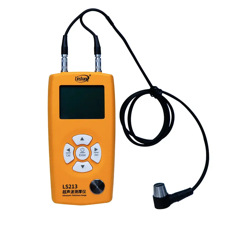 Linshang LS213 Ultrasonic Thickness Gauge Non-destructive Thickness Tester Range 0.8-350mm