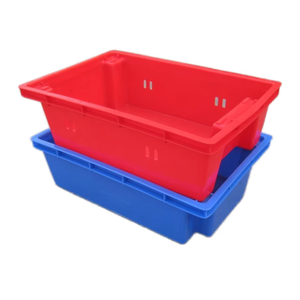 Heavy Duty PP Stackable Leakproof Eco-Friendly Durable Tote <strong>Crate</strong> <strong>Storage</strong> Food 180 Plastic Turnover Moving Boxes Fish Bins - Product Image 1