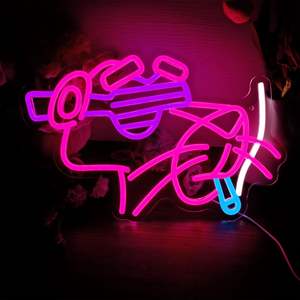Panther Pink Neon Sign LED Gaming Wall Decor USB Powered Man Cave Dormitorio Gamer Room Cumpleaños Fiesta de Navidad Regalo Adolescentes Anime - Product Image 4