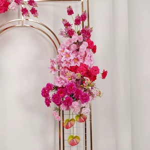 Oferta Especial: Camino de Flores Fucsia para Piso y Set de Bolas de Flores para Boda, Kit Floral Artificial para Decoración de Eventos al Aire Libre - Product Image 5