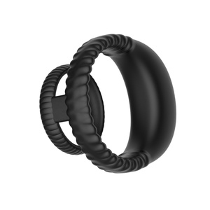 Silikon Doppel Penis Penis <span class=keywords><strong>ring</strong></span> Männliche Produkte Starke Vibration Verzögerung Ejakulation Cockring für Männer Adult Sexspielzeug USB Magnetic - Product Image 4