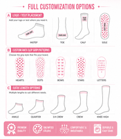 Chaussettes de yoga et de Pilates personnalisables de qualité supérieure, antidérapantes, avec grip en forme d'étoile, pour femmes