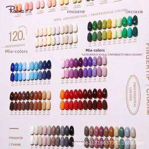 Esmalte de Uñas de Plástico de Larga Duración Estilo Francés Sólido de 120 <span class=keywords><strong>Colores</strong></span> <span class=keywords><strong>Mia</strong></span>, Nueva Placa de <span class=keywords><strong>Colores</strong></span> Grande de 15 ml, Set de Arte de Uñas Rubia, Apertura de Tienda - Product Image 4