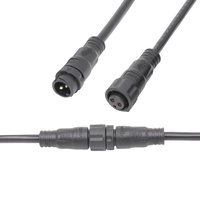 Éclairage paysager 2-3Pin connecteur de câble mâle femelle étanche M16 fil à fil IP65 prise étanche moulé faisceau de câbles LED
