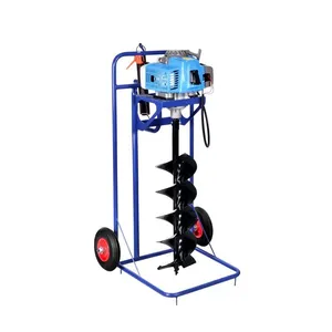 2 Wheels Drill Auger Good Quality Trolley Earth Auger