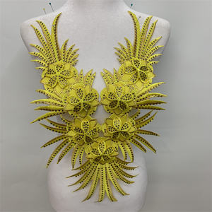 Venta al por mayor caliente diamante grande bordado tela pegada Ropa Accesorios caliente hierro <span class=keywords><strong>encaje</strong></span> - Product Image 4