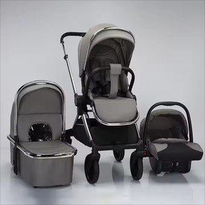 Cochecito de bebé convertible o tumbado, cochecito de recién nacido bidireccional, vista alta multifuncional 3 en 1 con asiento de coche - Product Image 6