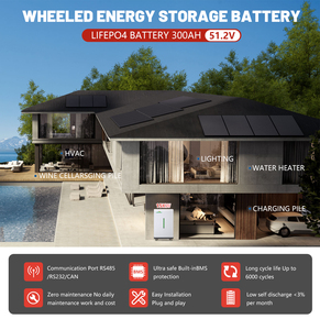 CERRNSS 15KWh Solar <b>Energy</b> <b>Storage</b> <b>System</b> 48V 100Ah Lithium Battery Pack 51.2V 200Ah 280Ah 314Ah Floor Standing LFP48100P 48v 30 - Product Image 4