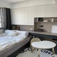 Intelligenter Wandeinbau-Tatami-Schrank mit Anpassbarer Größe Großer Versteckter Stauraum für Moderne Luxus-Schlafzimmermöbel