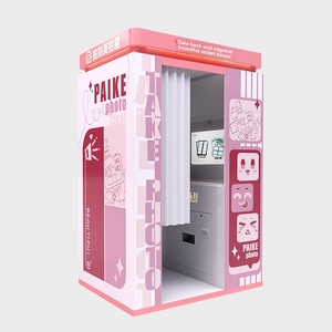 เครื่องทำสติกเกอร์รูปถ่ายแบบออลอินเทอร์แอคทีฟเครื่องพิมพ์หยอดเหรียญพร้อมบริการตนเองสไตล์เกาหลี - Product Image 6