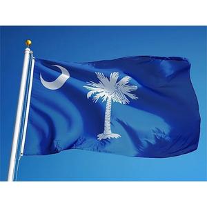 Venta caliente bandera americana personalizada 3x5ft resistente a la decoloración con arandela de latón bandera del estado de <span class=keywords><strong>Carolina</strong></span> del Sur - Product Image 5