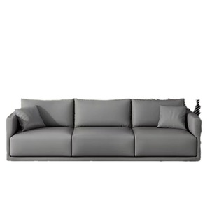 Italian Style <b>Sofa</b> Three Seater Tech Fabric Upholstered Minimalist Modern Living Room <b>Bedroom</b> Rental Use - Product Image 5