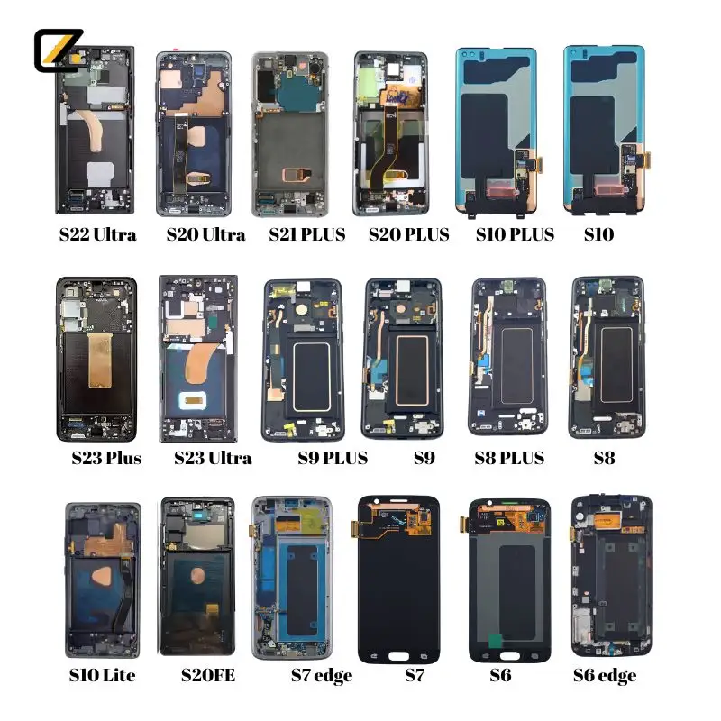 LCD Đối Với Samsung S3 S4 S5 S6 S7 cạnh Lưu Ý 3 4 5 8 9 màn hình Lcd Sửa Chữa, màn hình hiển thị lcd cho Samsung Note 8