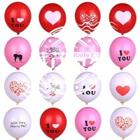 Globos de Látex de la Serie Corazón de Fábrica Huaien, Decoraciones para Bodas y Cumpleaños, Tema 'Te Amo, Cásate Conmigo', Día de San Valentín