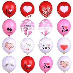 Globos de Látex de la <span class=keywords><strong>Serie</strong></span> Corazón de Fábrica Huaien, Decoraciones para Bodas y Cumpleaños, Tema 'Te Amo, Cásate Conmigo', Día de San Valentín - Product Image 1