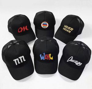 Custom Sporty <b>Summer</b> Outdoor Parties Travel Fitted Hat Casual <b>Flat</b> Brim with Mesh Embroidery Letter Chicago Baseball <b>Caps</b> - Product Image 4