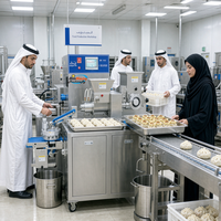 Machine commerciale automatique pour la préparation de dim sum, baozi, shumai, et de boulettes de crevettes et de porc vapeur (siomai), 220V, en acier inoxydable de qualité alimentaire