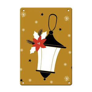 Vendita diretta in fabbrica Nostalgia in rilievo in metallo segno di stagno Souvenir Vintage retrò casa numero bianco segno di metallo - Product Image 1