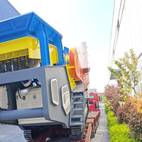 Station de concassage à mâchoires mobile contrôlée par PLC, haute capacité 520t/h, moteur AC pour un traitement efficace des matériaux miniers sur site