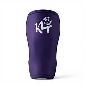 Protège-tibias en tissu de coton KLTW INT'L KL-SG-005, violet, léger, protection pour adultes, sports de combat, toutes saisons - Product Image 1