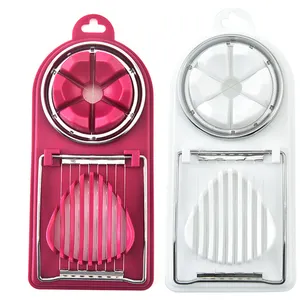 Küchen helfer Home 2 In 1 Opener Separator Edelstahl draht Kunststoff Hart gekochte Eier Topper Splitter Slicer Cutter