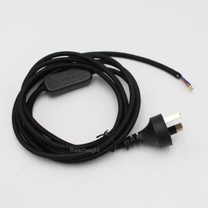 <span class=keywords><strong>Cable</strong></span> de <span class=keywords><strong>3.5</strong></span> Metros con Enchufe de 3 Pines NZ AU y <span class=keywords><strong>Cable</strong></span> Recubierto de Tela de 3x0,75mm2 con Interruptor - Product Image 5