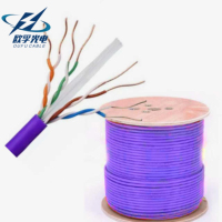 Cable de Red Ethernet de Alta Velocidad OUFU OEM/ODM, UTP/FTP/SFTP CAT5e/CAT6/CAT6A/CAT7/CAT8, Núcleo de Cobre Libre de Oxígeno, 100m de Transmisión
