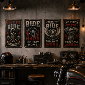 Targa Vintage in Metallo Personalizzabile con Stampa UV, Insegna Decorativa per Garage, Moto, <span class=keywords><strong>Auto</strong></span>, Festa del Papà, Laurea - Product Image 2