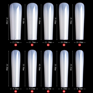 Misscheering Square Head Long Section <span class=keywords><strong>2022</strong></span> Longues <span class=keywords><strong>Faux</strong></span> Ongles de Ballet XXL en Sachet de 500 Pièces – Embouts d'Ongles - Product Image 4