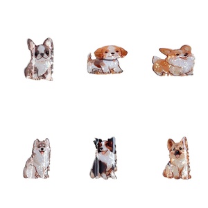 Nuevo Clip para el Cabello de PVC con Diseños de Perritos Adorables (Samoyed, Corgi, Border <span class=keywords><strong>Collie</strong></span>), Pinzas de Tiburón Personalizadas para Cola de Caballo, Accesorio para el Cabello para Mujer - Product Image 5