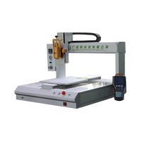 Machine de distribution de colle entièrement automatique à 3/4 axes pour colle silicone thermofusible et colle AB, avec fonctions de distribution et d'injection