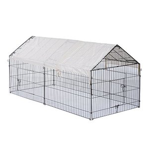Esterno 87 "grande cuccia custodia per animali domestici box Run Cage House W/Cover gabbia per cani - Product Image 2