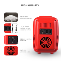Offre Spéciale rouge coloré rétro personnalisé Potable maison voiture 4L beauté soins de la peau boisson réfrigérateur Mini réfrigérateur