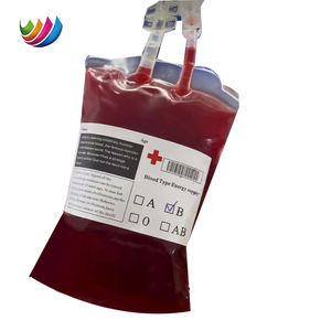 Bolsa de plástico de 150ml y 350ml, Impresión de huecograbado de alta calidad, bolsa de embalaje de una sola <span class=keywords><strong>sangre</strong></span> para bebidas de Halloween, bolsa con caño de retorta de pie - Product Image 2