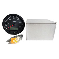 Speedometer Elektronik 140mm untuk Truk, Jarak Tempuh Total Dapat Diatur, Mendukung Pulse CANBUS J1939